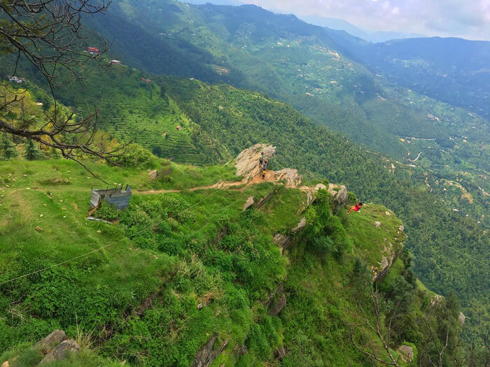 Mukteshwar cliff temple panorama weekend from Delhi