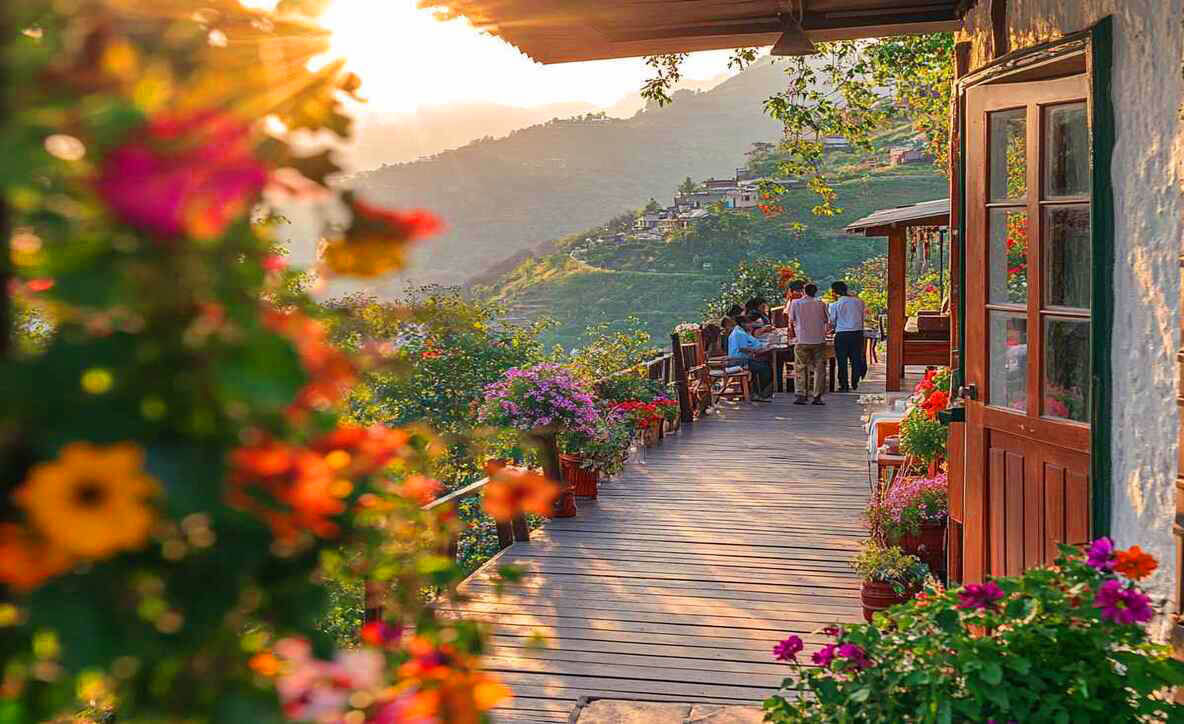 Mussoorie scenic pine forest valley view